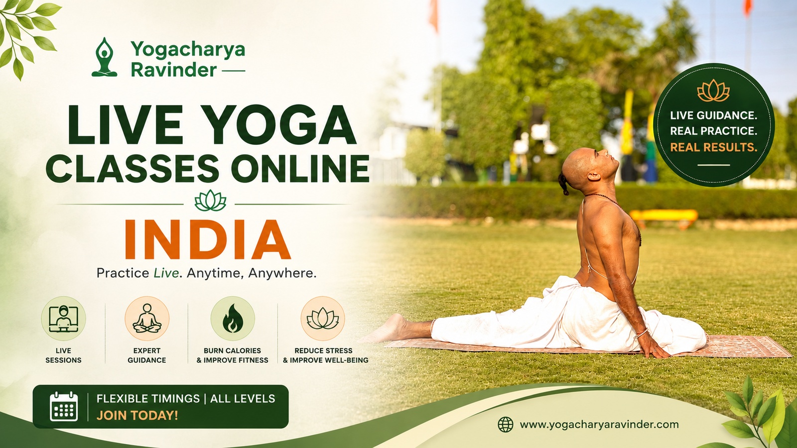 live yoga classes online india